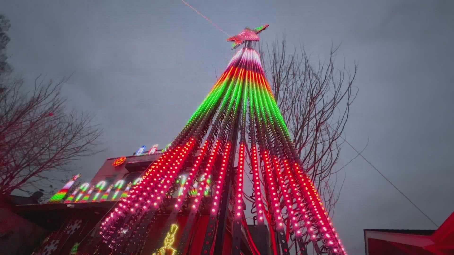 A couple from West Seattle has spent the last year programming a custom holiday light show that they hope will spread some cheer.