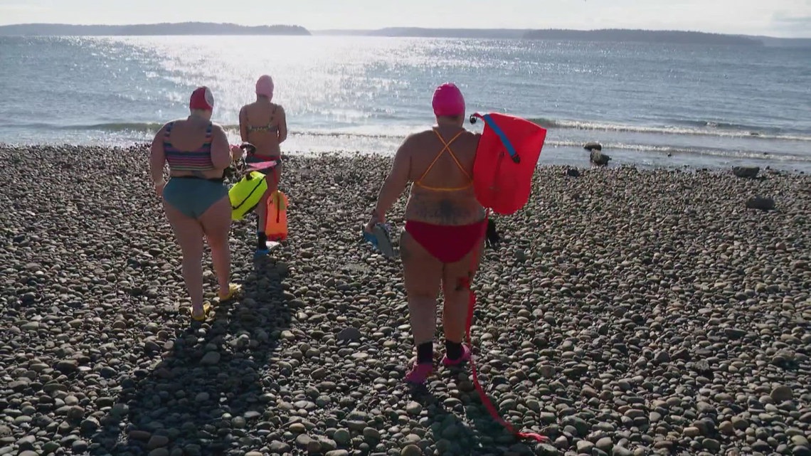 She competes in near-freezing water. But, she can't find any in the Pacific Northwest