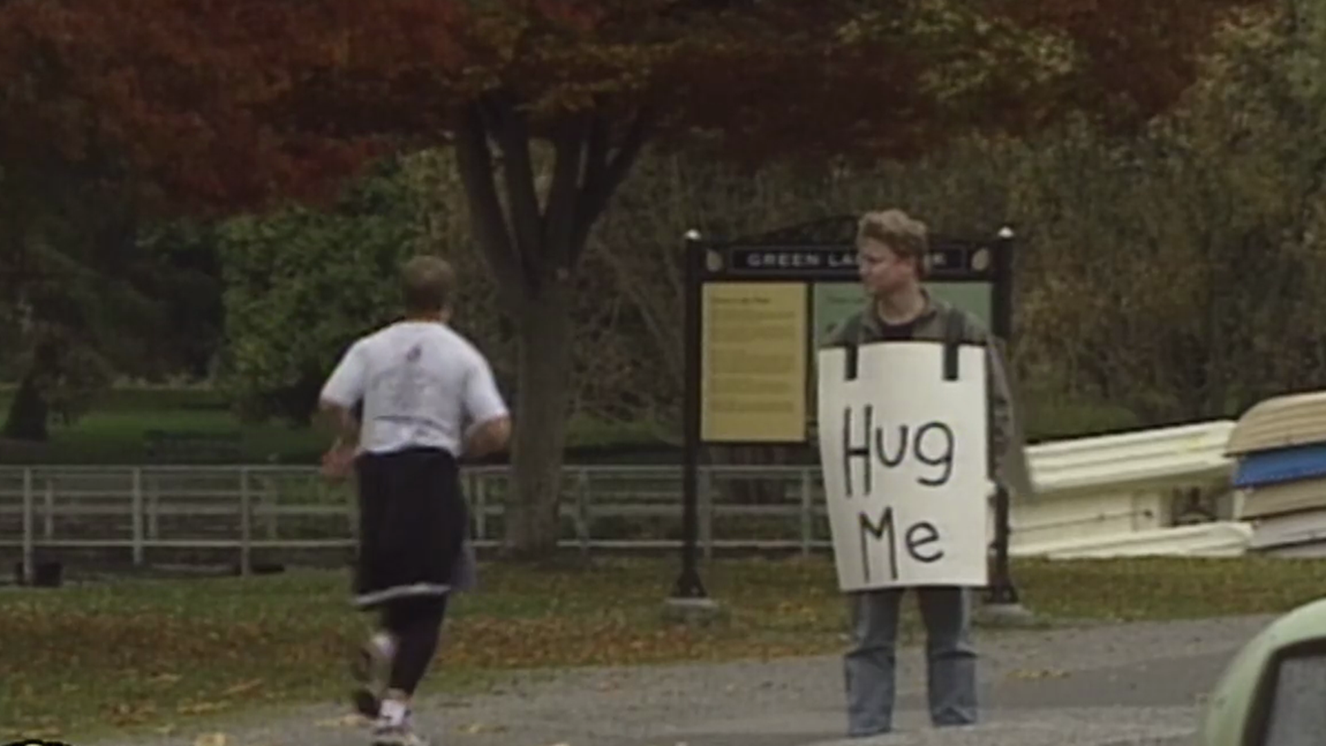 Going back to 1997, when hugging was normal (but hugging strangers wasn't). #k5evening