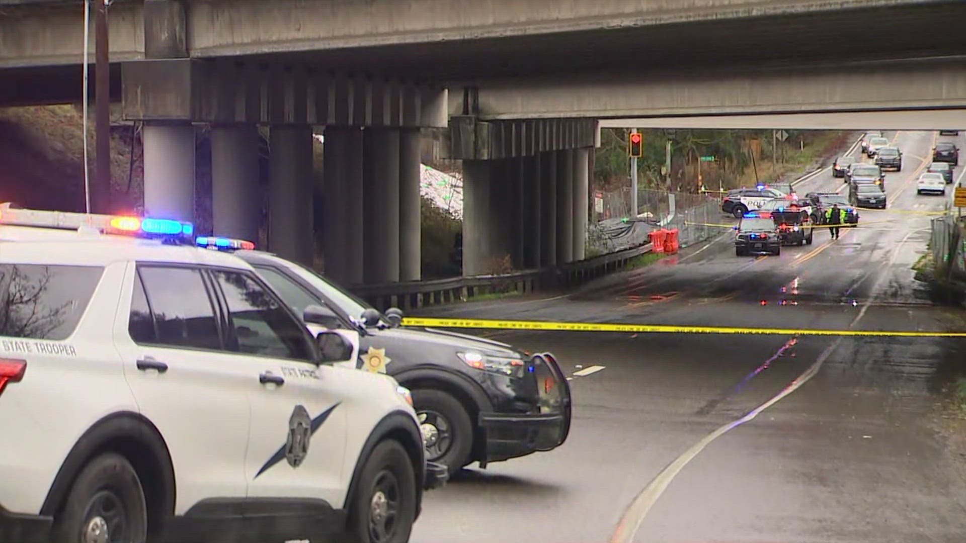 Military Road South is shut down in Federal Way due to the investigation.