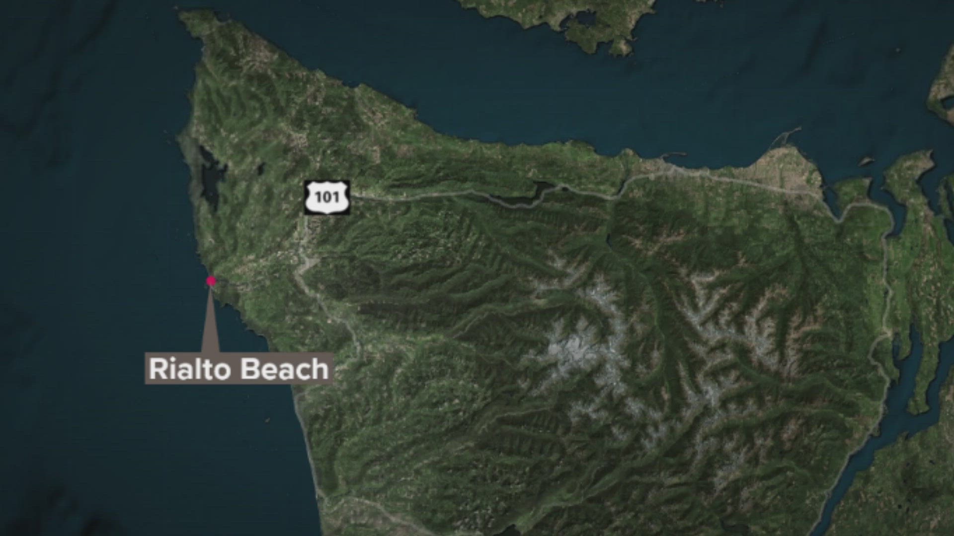 A 26-year-old woman was swept away by the ocean current off the coast of Rialto Beach in La Push Monday morning