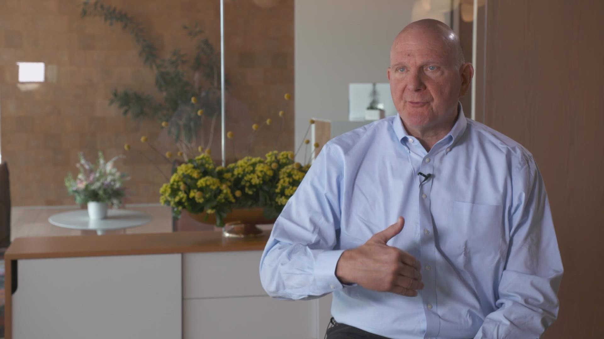 Former Microsoft CEO Steve Ballmer discusses his company "USA Facts" and its pursuit of truth and factual information