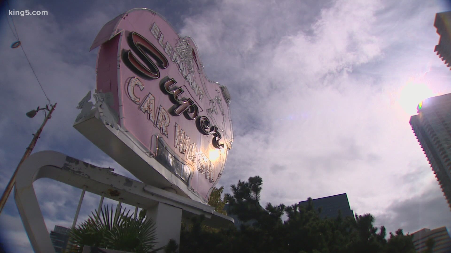 Friends of Historic Belltown wants the pink elephant car wash sign to be considered a landmark and kept where it has been for more than 60 years.