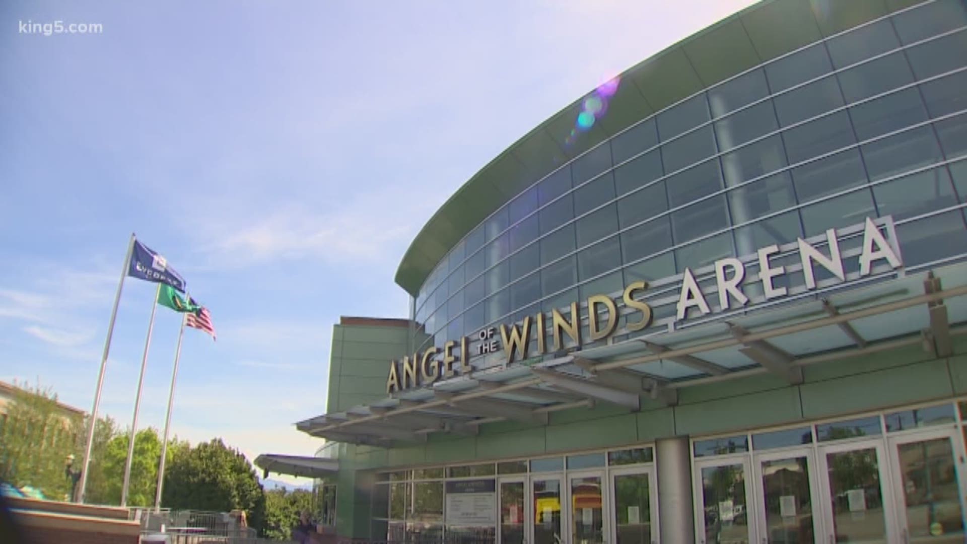 The Seattle Storm, will play ball in Everett while their home venue is renovated. The city is happy to host women's basketball and enjoy it's time in the spotlight. KING 5'S Sebastian Robertson reports.