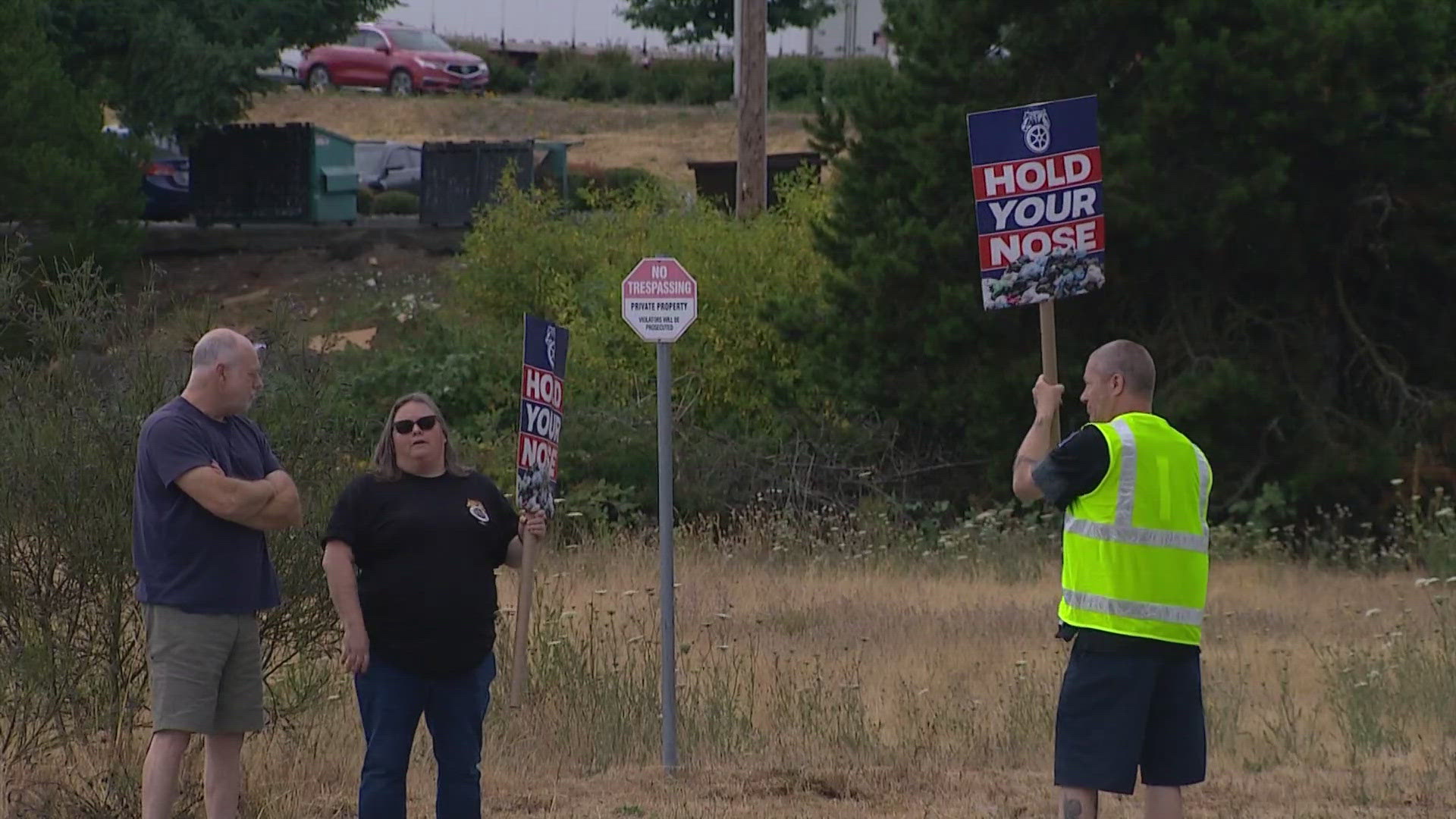 The strike affects Republic Services locations in King and Snohomish counties. 