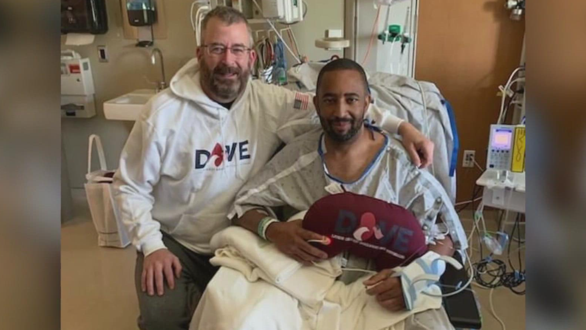 DOVE Transplant, an organization that finds donors for veterans, helped discover the two detectives were a perfect match for kidney donation.