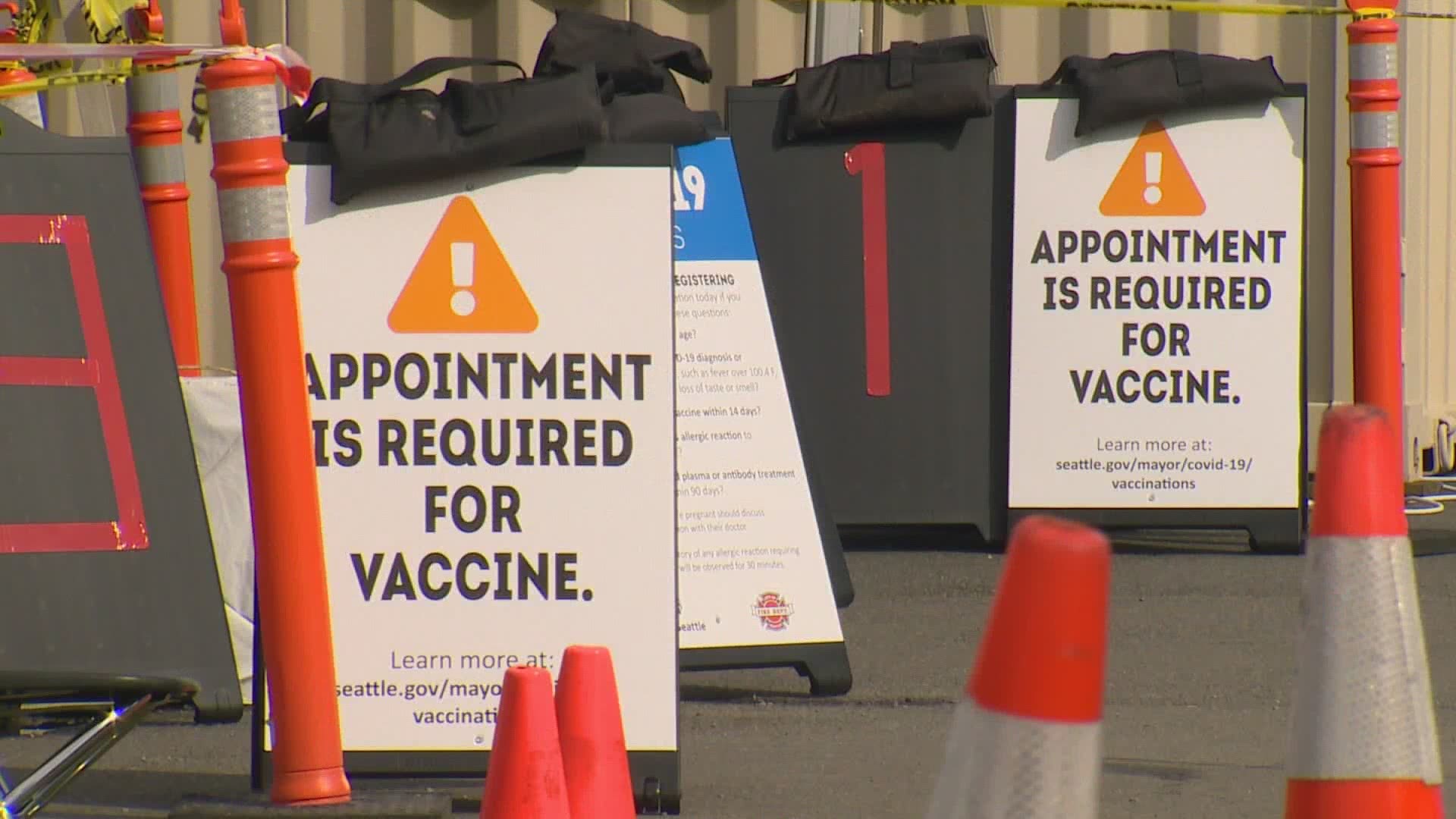 Some of Seattle's largest vaccination hubs are closing as more and more people get vaccinated. City leaders say they will adjust the way vaccines are distributed.