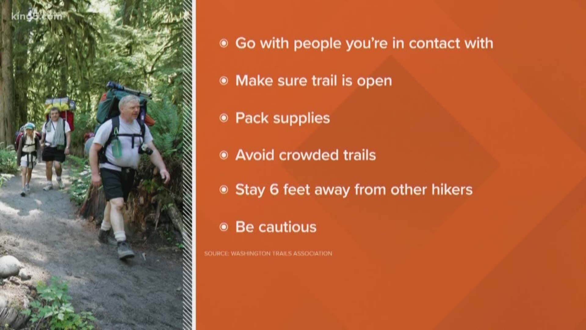 More people are going outside for a hike during the coronavirus outbreak in Washington state, but the King County Sheriff's Office is seeing a spike in rescue calls.