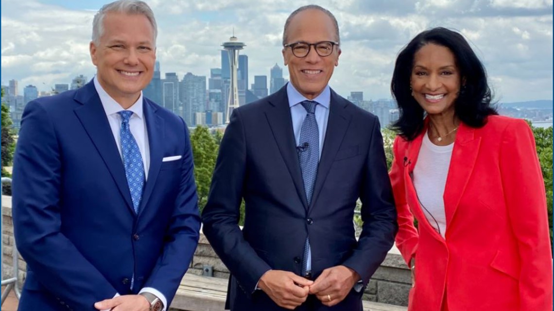 Behind the scenes: NBC's Lester Holt anchors Nightly News from Seattle