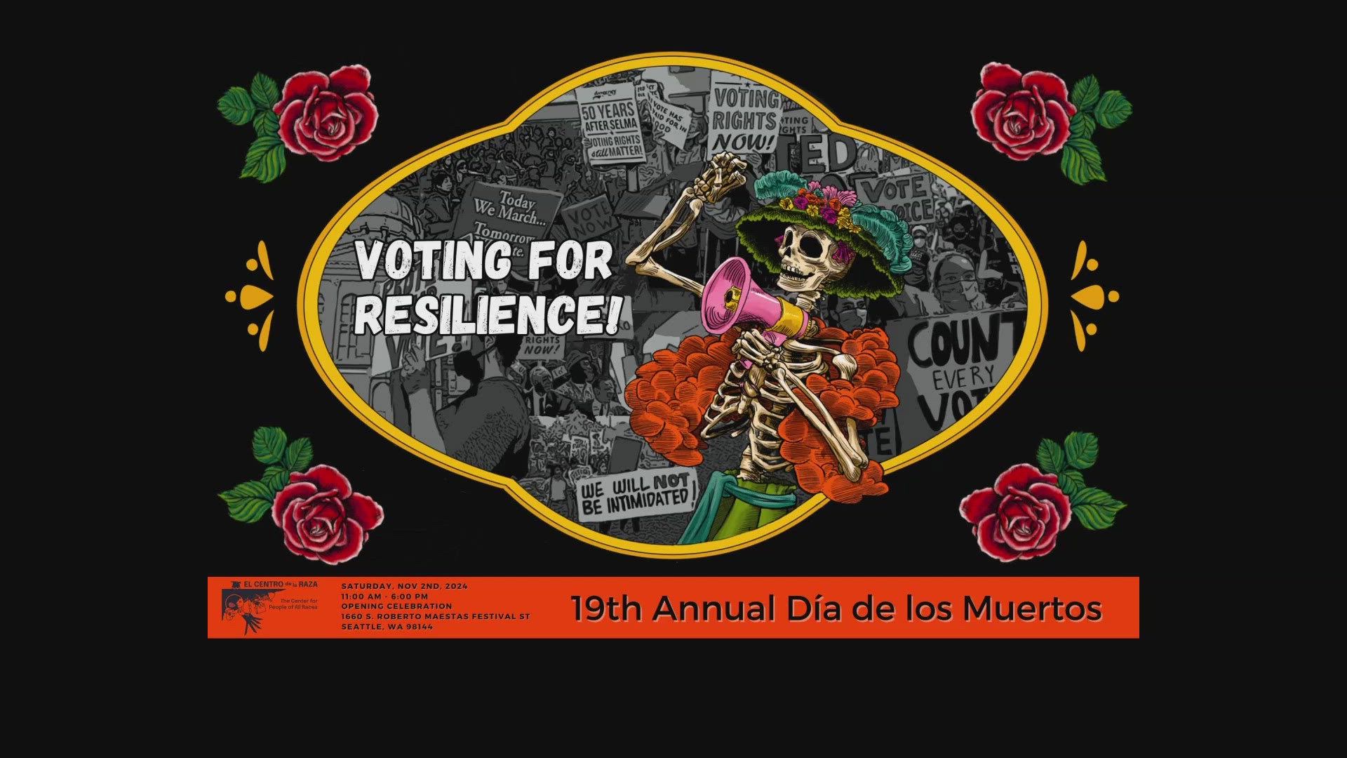 Election Day is Tuesday, Nov. 5. El Centro de la Raza will provide voter resources at its Día de los Muertos event on Nov. 2.