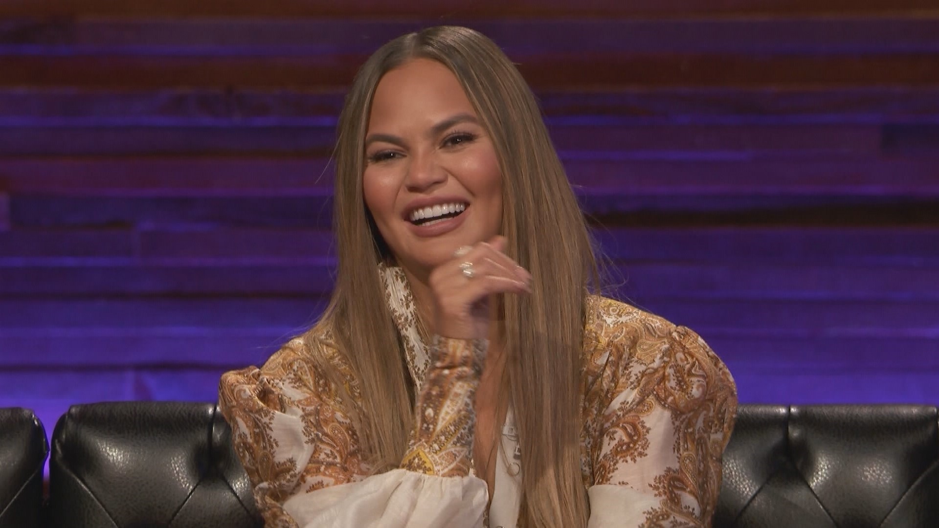 Chrissy Teigen first honed her performance skills as a cheerleader at Snohomish High School. Travel and accommodation provided by NBC.