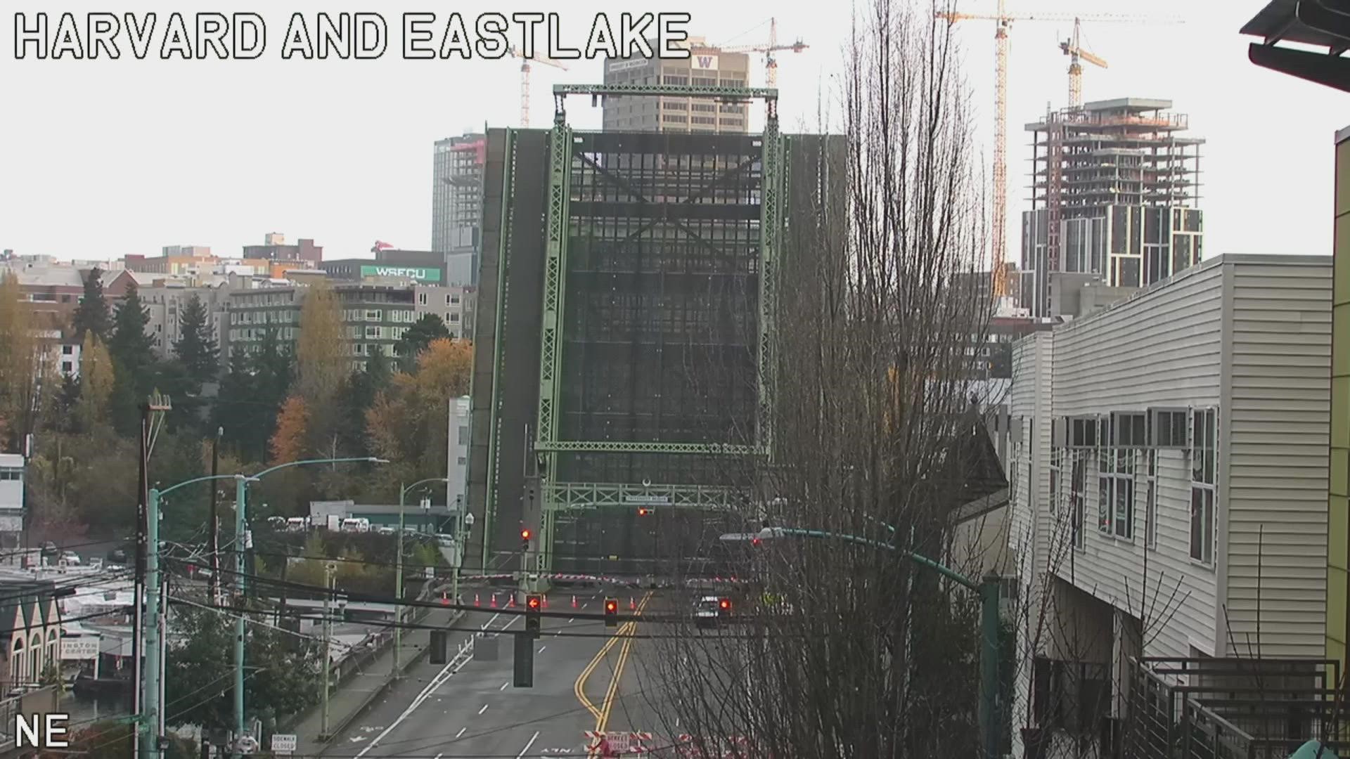 The bridge connects the University District with the Eastlake neighborhood.