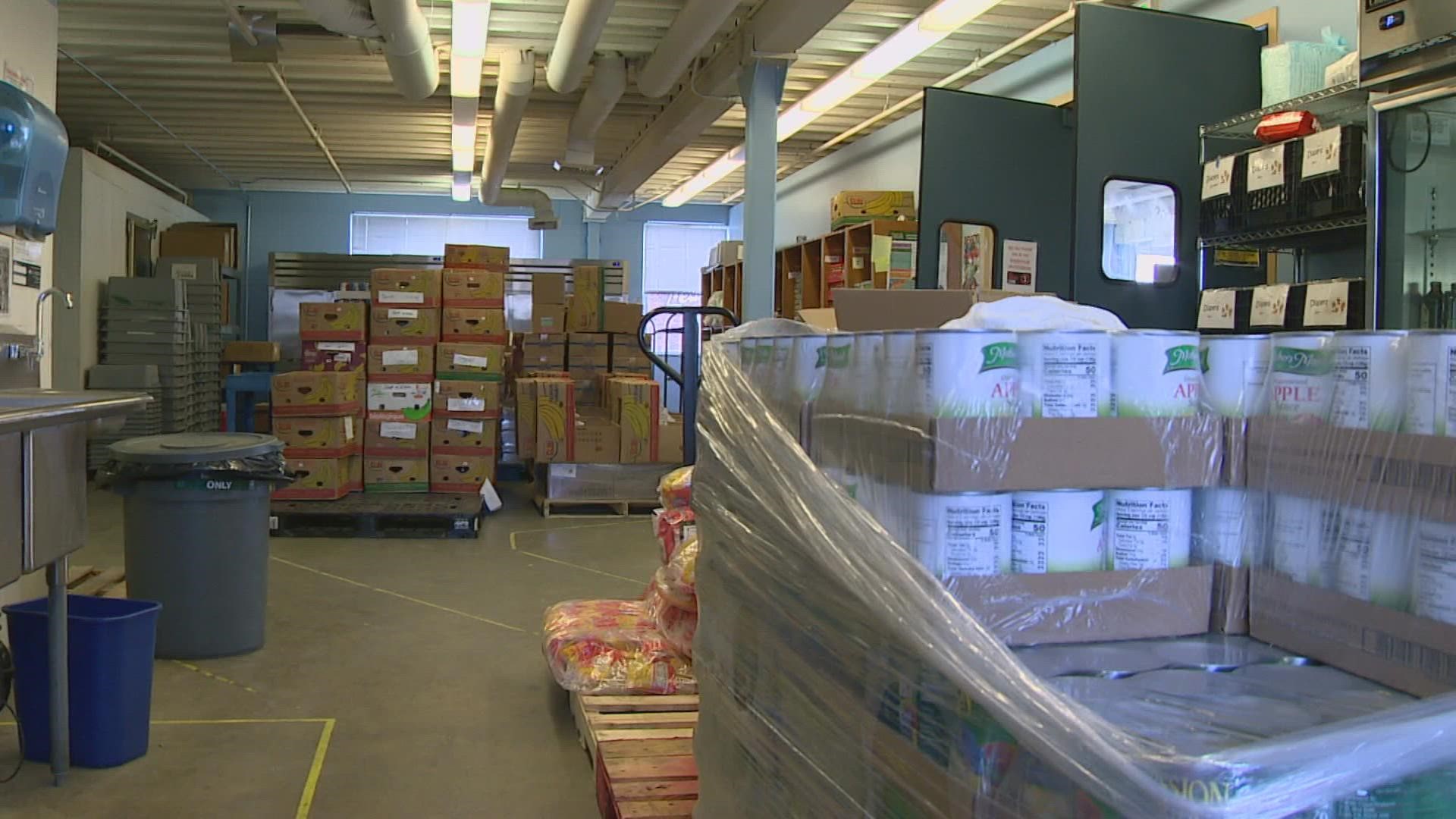 Shortages are a concern as food banks experience rising demand with more costly supply.