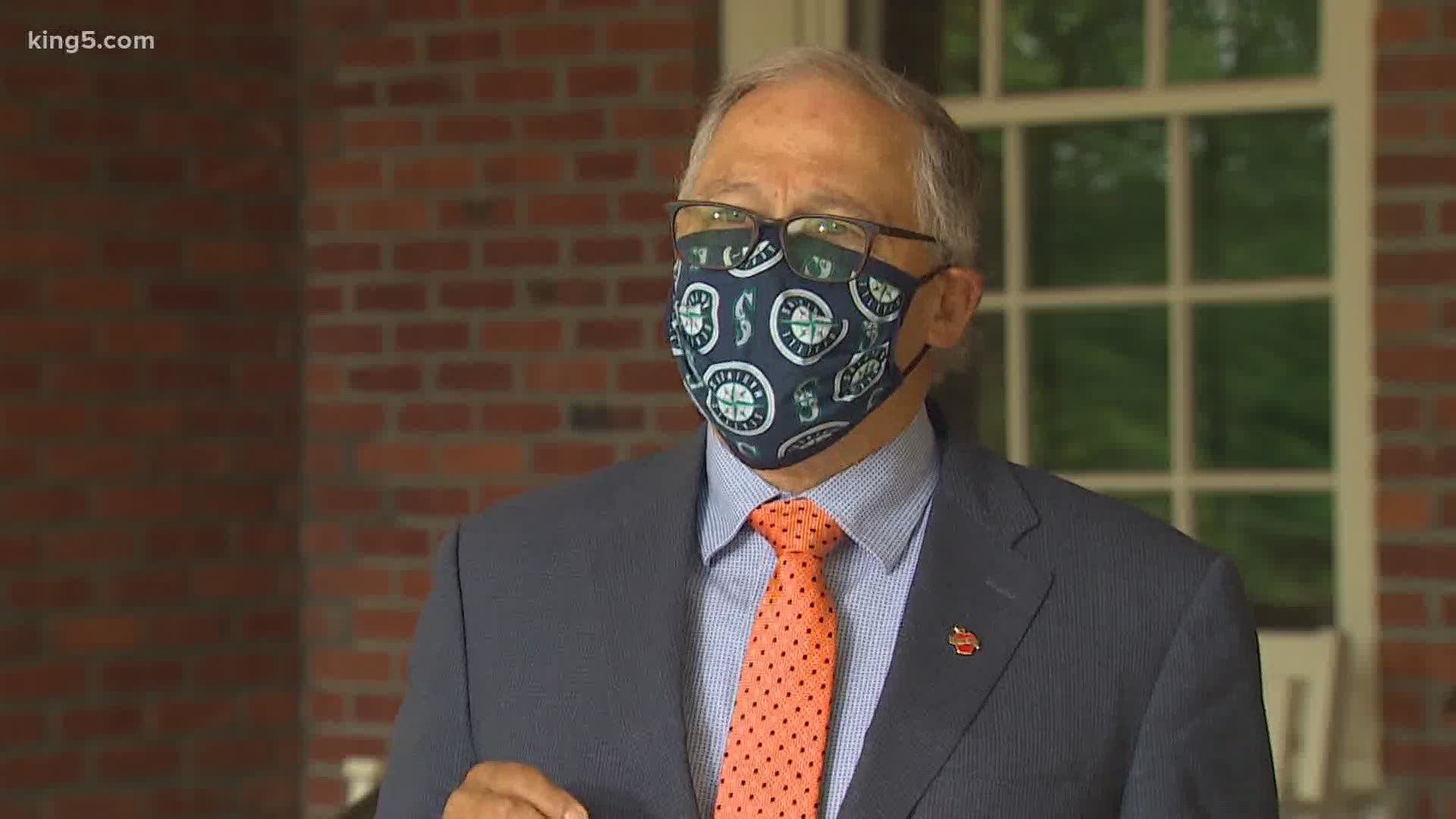 Gov. Jay Inslee on Thursday beefed up the statewide order to wear masks in public. He said widespread acceptance of the rule has been showing success in Yakima