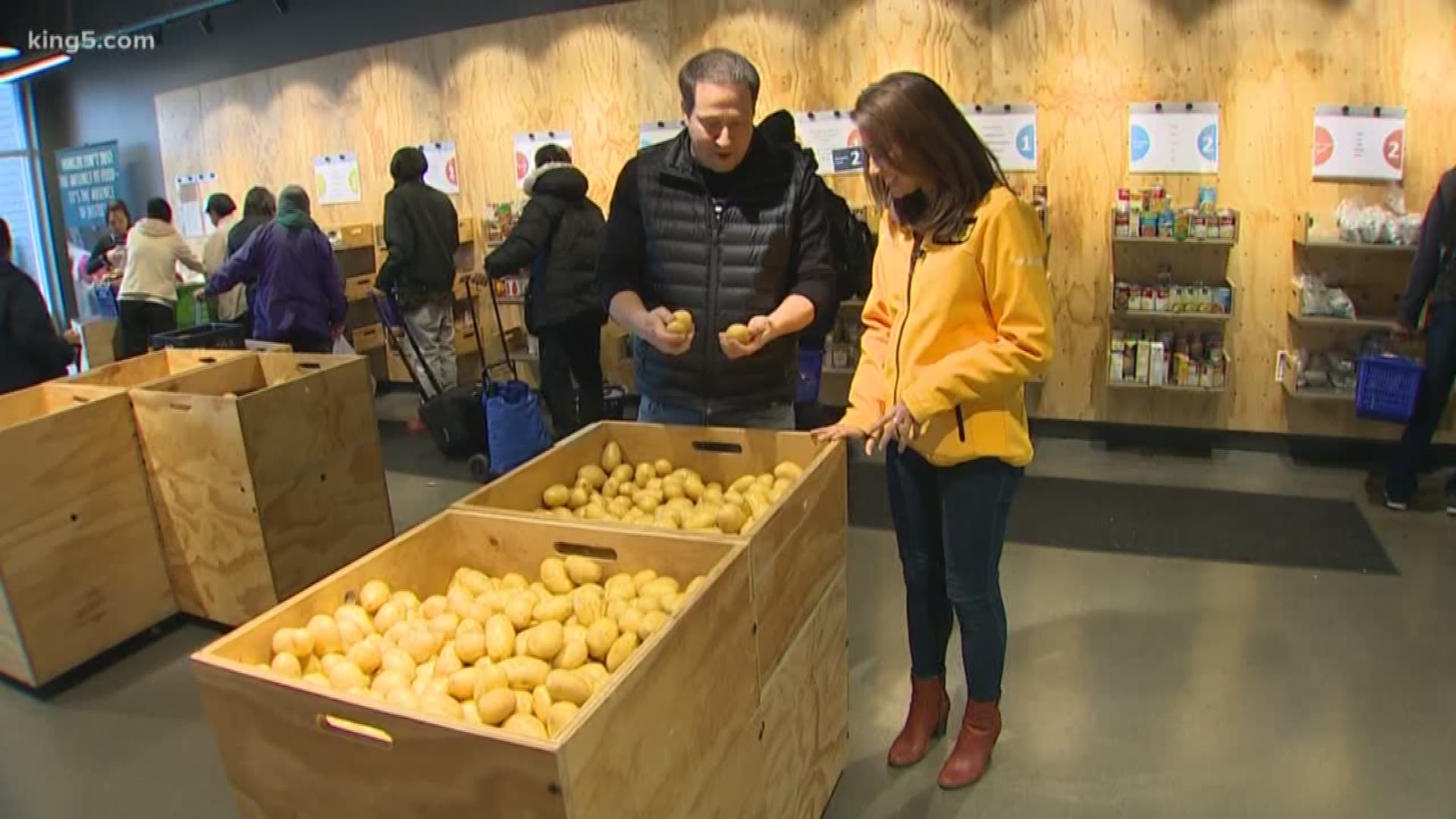 A new grocery store south of Downtown Seattle is restocking produce and dignity. The SODO Community Market aims to change the stigma associated with food banks.