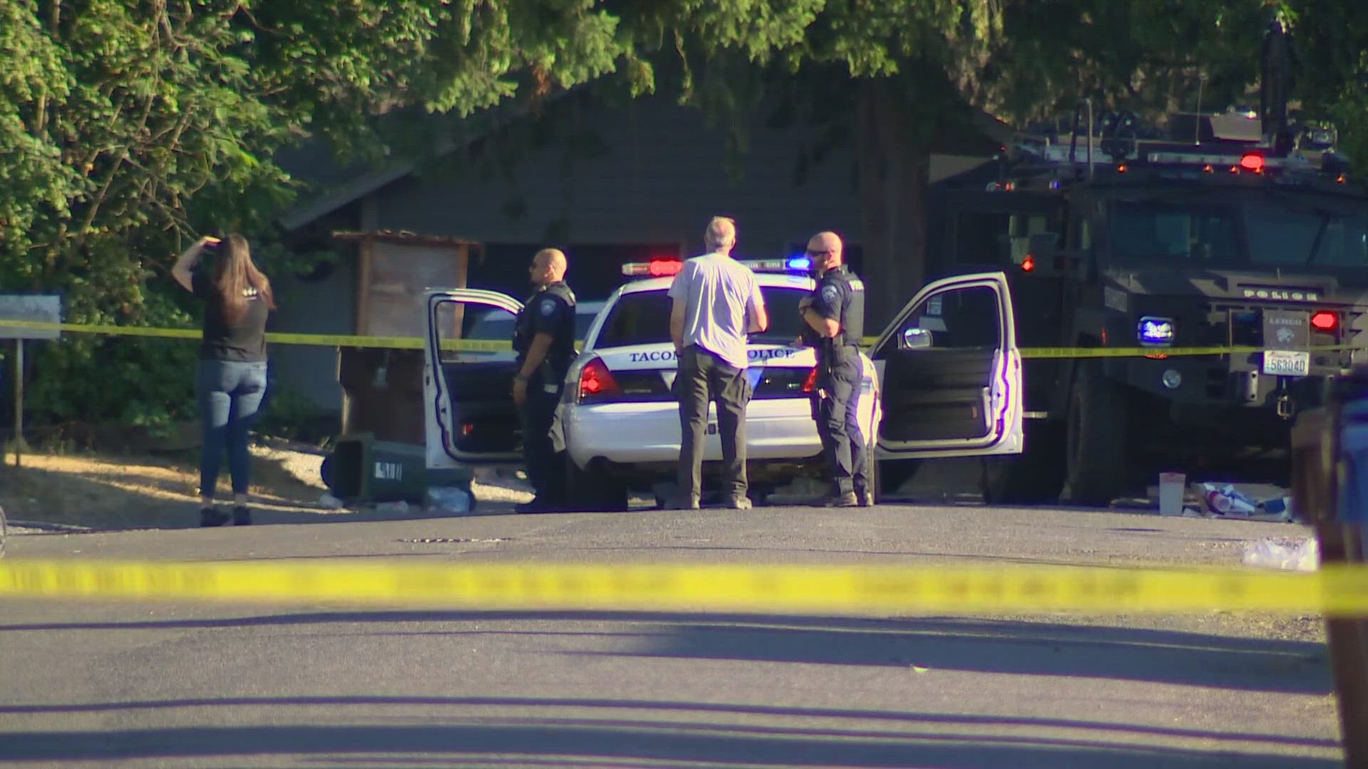 The incident began Tuesday on South D Street and ended with a resident being shot and killed by members of a Tacoma SWAT team.