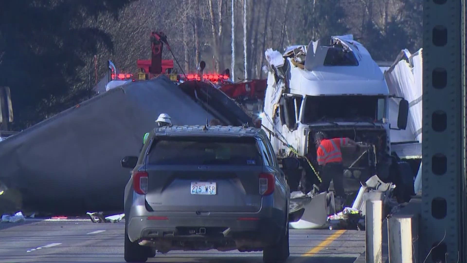 Eastbound SR 18 in Auburn has been closed for over 10 hours after a semi-truck rollover.