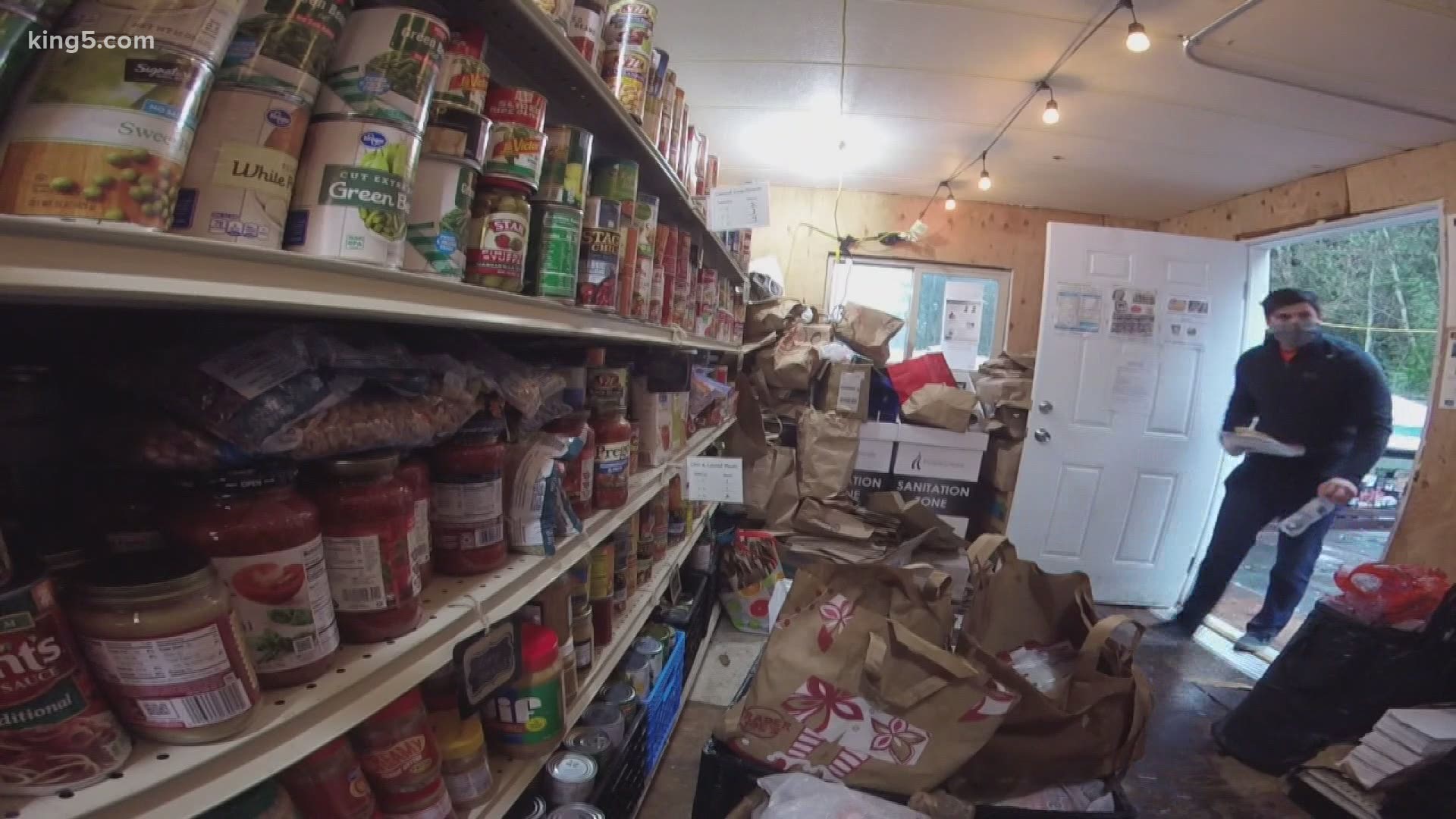 The Mill Creek Community Food Bank ran out of donations to feed families. They've seen a 115% increase in families using their services in 2020.