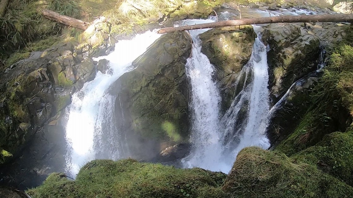 Sol Duc Falls is the must-see pay off to a short hike in the Olympic National Forest - KING 5 Evening