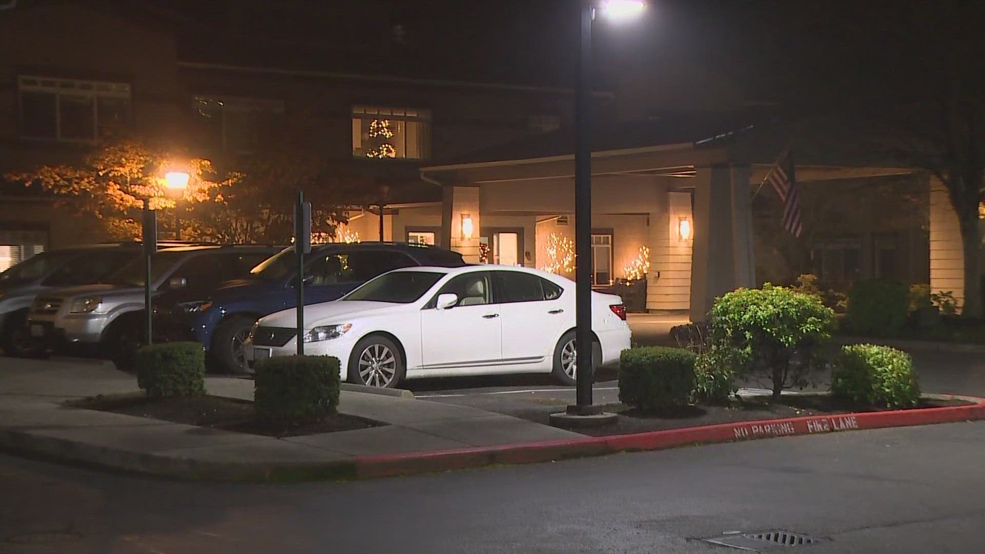 An 87-year-old man was arrested in the stabbing death of his 86-year-old wife at Sunrise Senior Living Facility in Bellevue