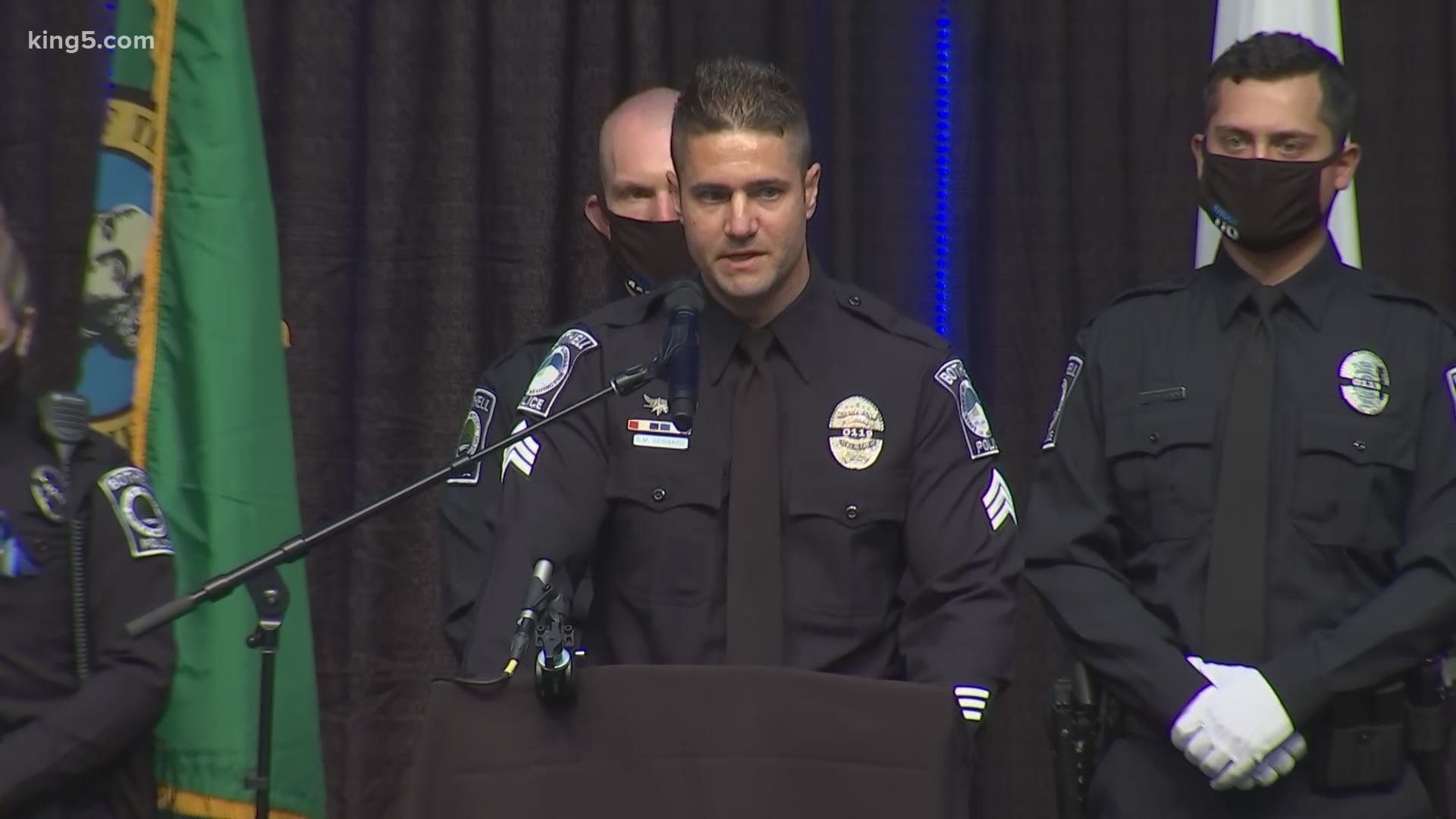 A memorial service was held Aug. 4 for fallen Bothell Officer Jonathan Shoop.