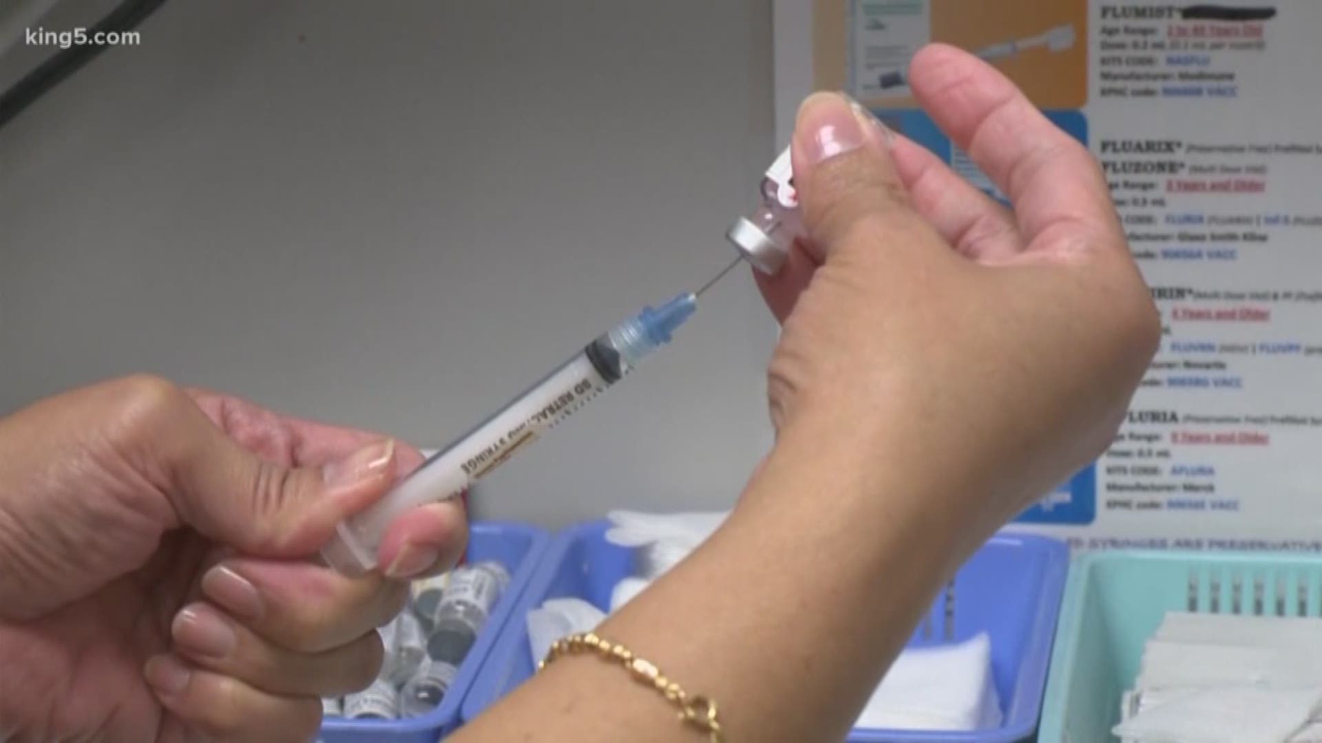 School districts are working to ensure thousands of Washington students follow a new law that prohibits a personal exemption for the MMR vaccine.