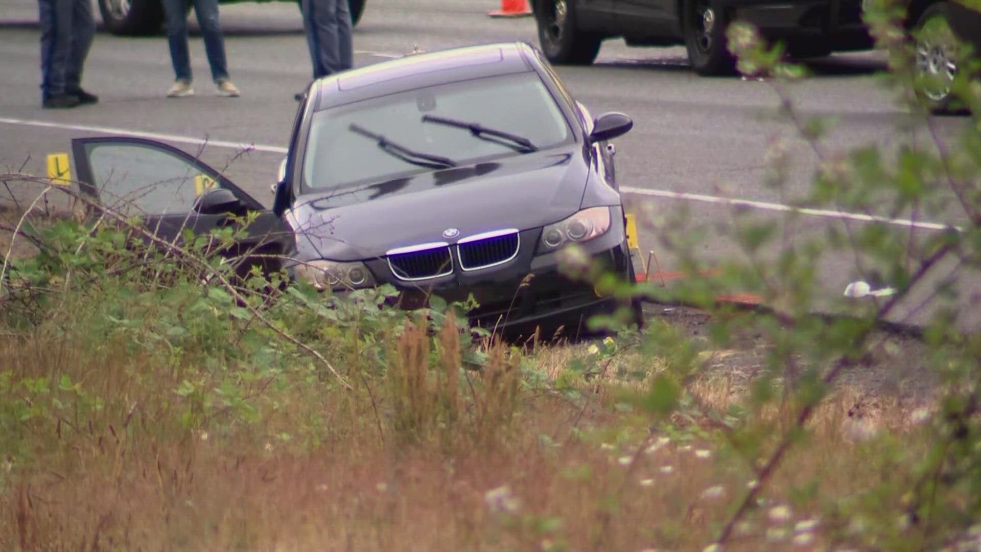 The driver of a BMW died from a stab wound to the neck on June 26 during the violent incident near the SeaTac Rest Area.