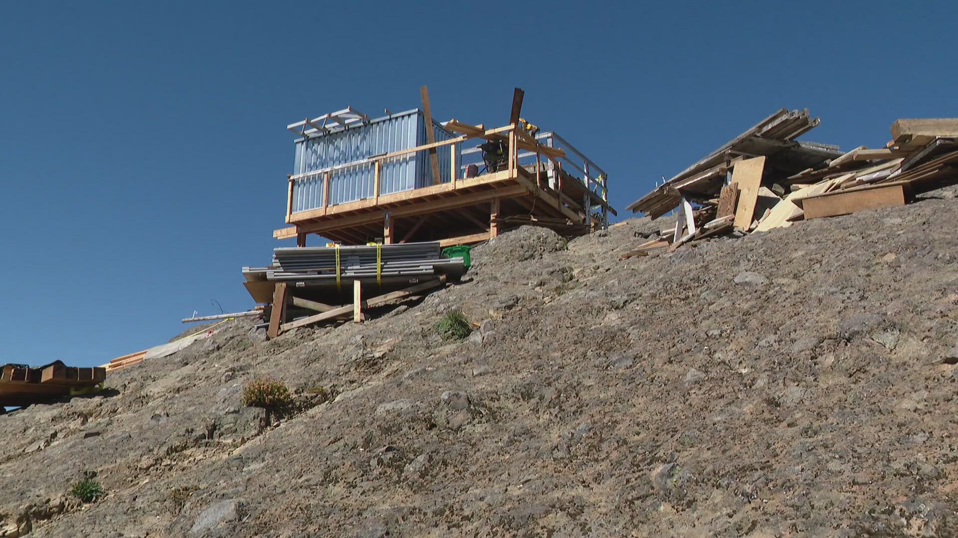 While many lookouts were burned down by the Forest Service, this one was spared and has been maintained by community volunteers.