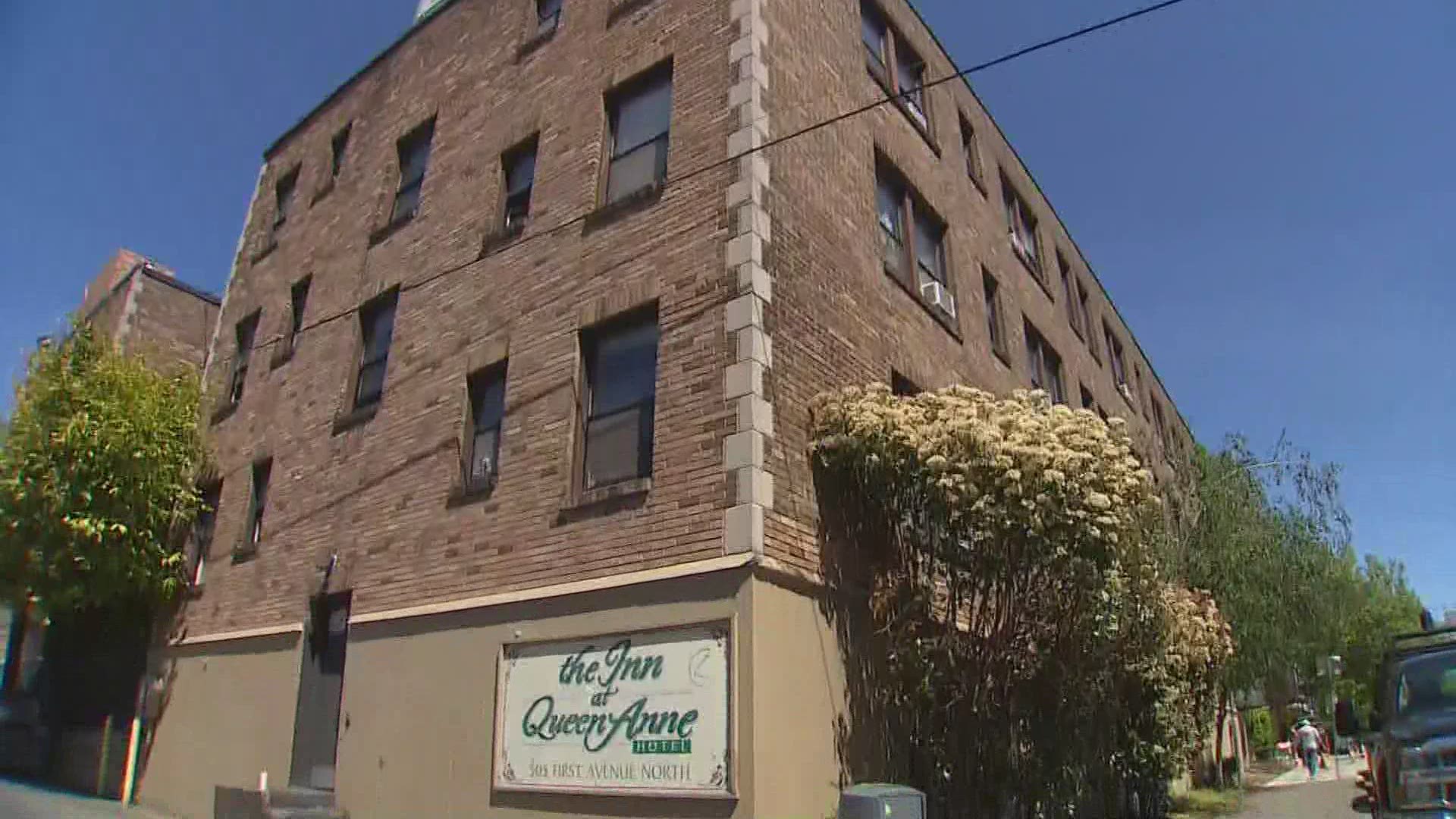 King County purchased the Inn at Queen Anne in Seattle to house the chronically homeless. Funding came from a sales tax that council members approved last fall.