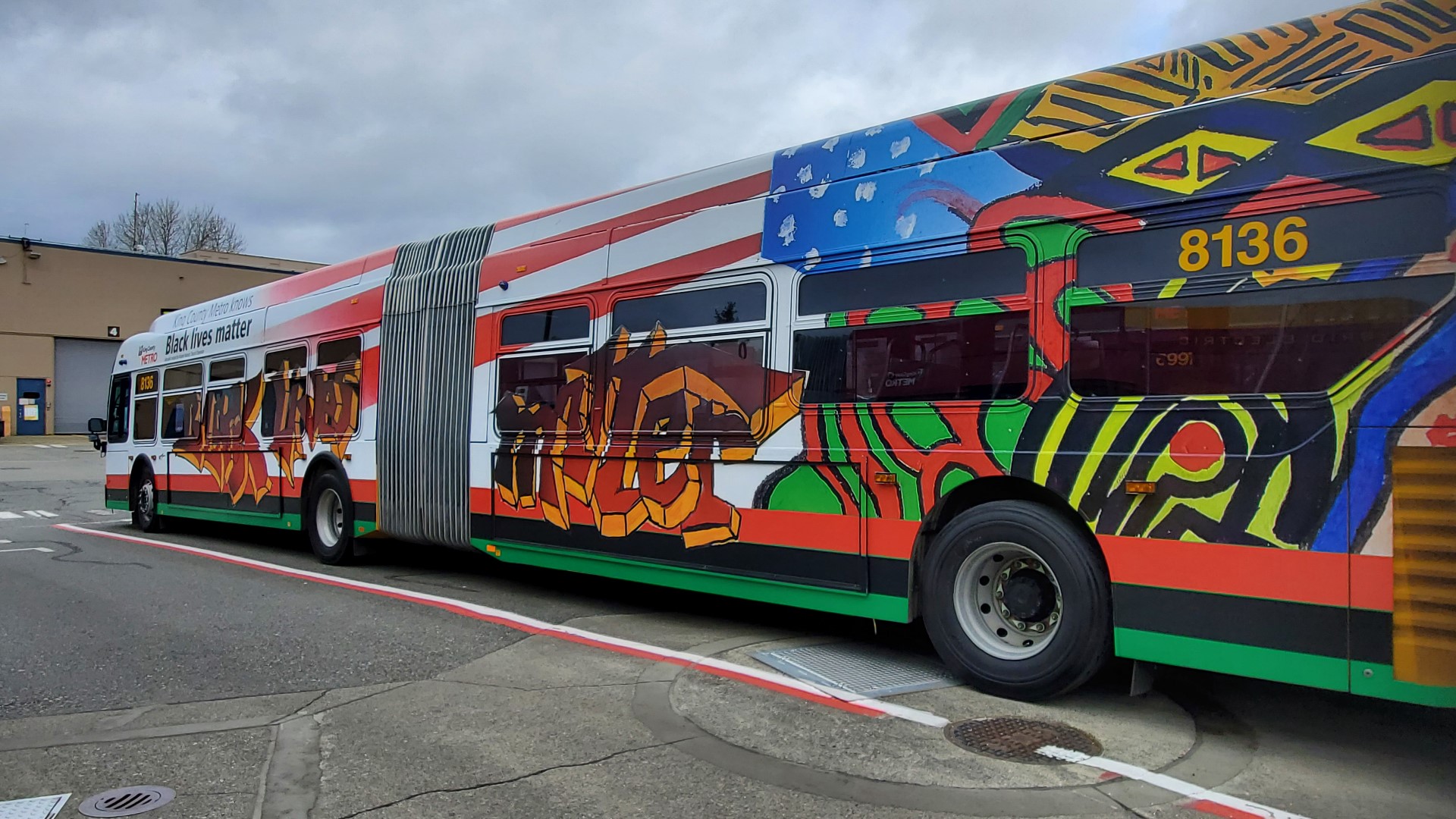 Artwork centered around the Black Lives Matter movement, designed by Metro employees, is now displayed on hundreds of buses across the county.