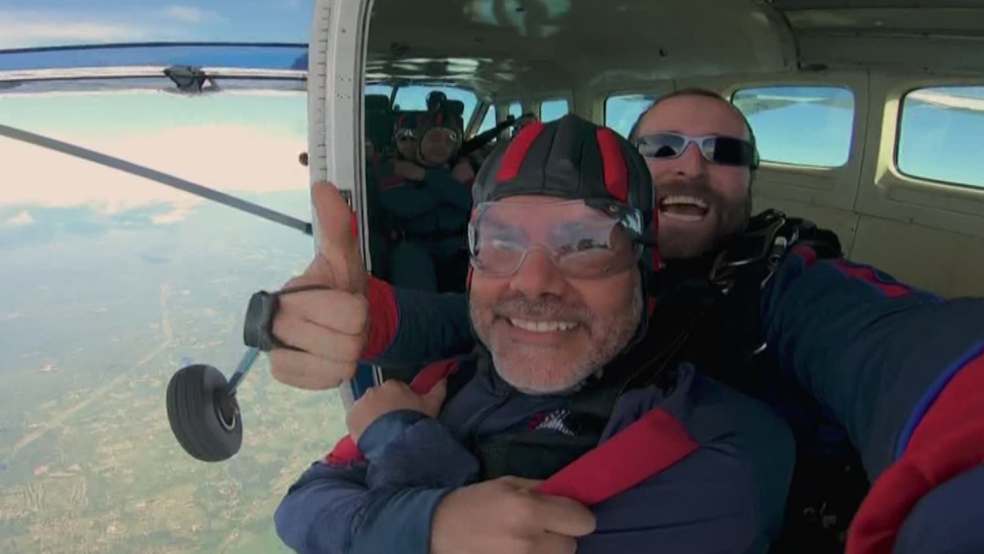 To motivate his students to go on a trip of a lifetime, Northwest Yeshiva High School Principal Jason Feld told them he would go skydiving if they raised enough money to fund their Jewish heritage trip.