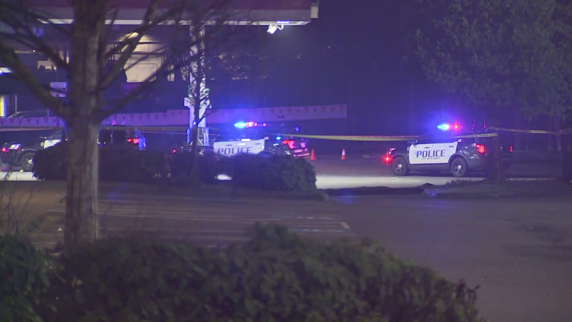 The deadly shooting happened near a Fred Meyer parking lot near Evergreen Way.