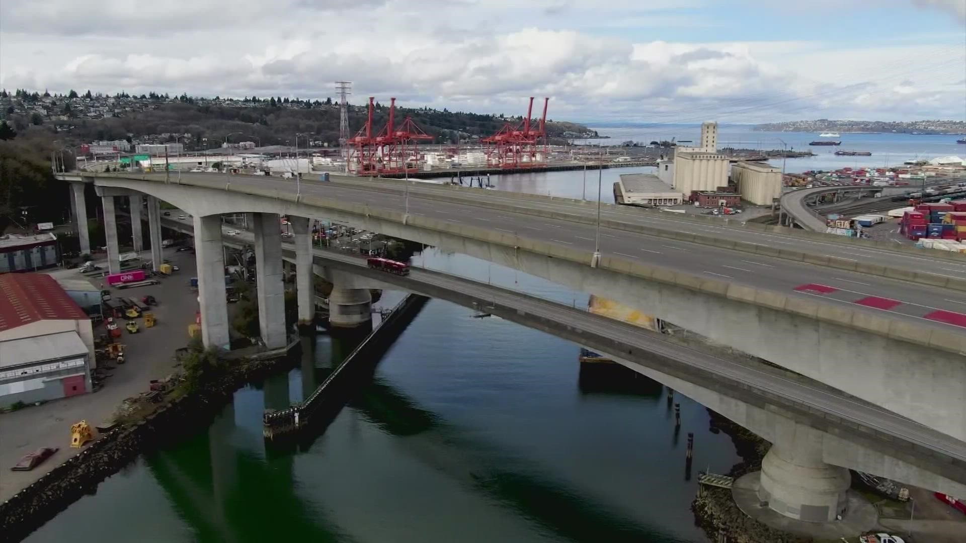 The West Seattle Bridge was closed in March 2020 and is expected to reopen in July 2022