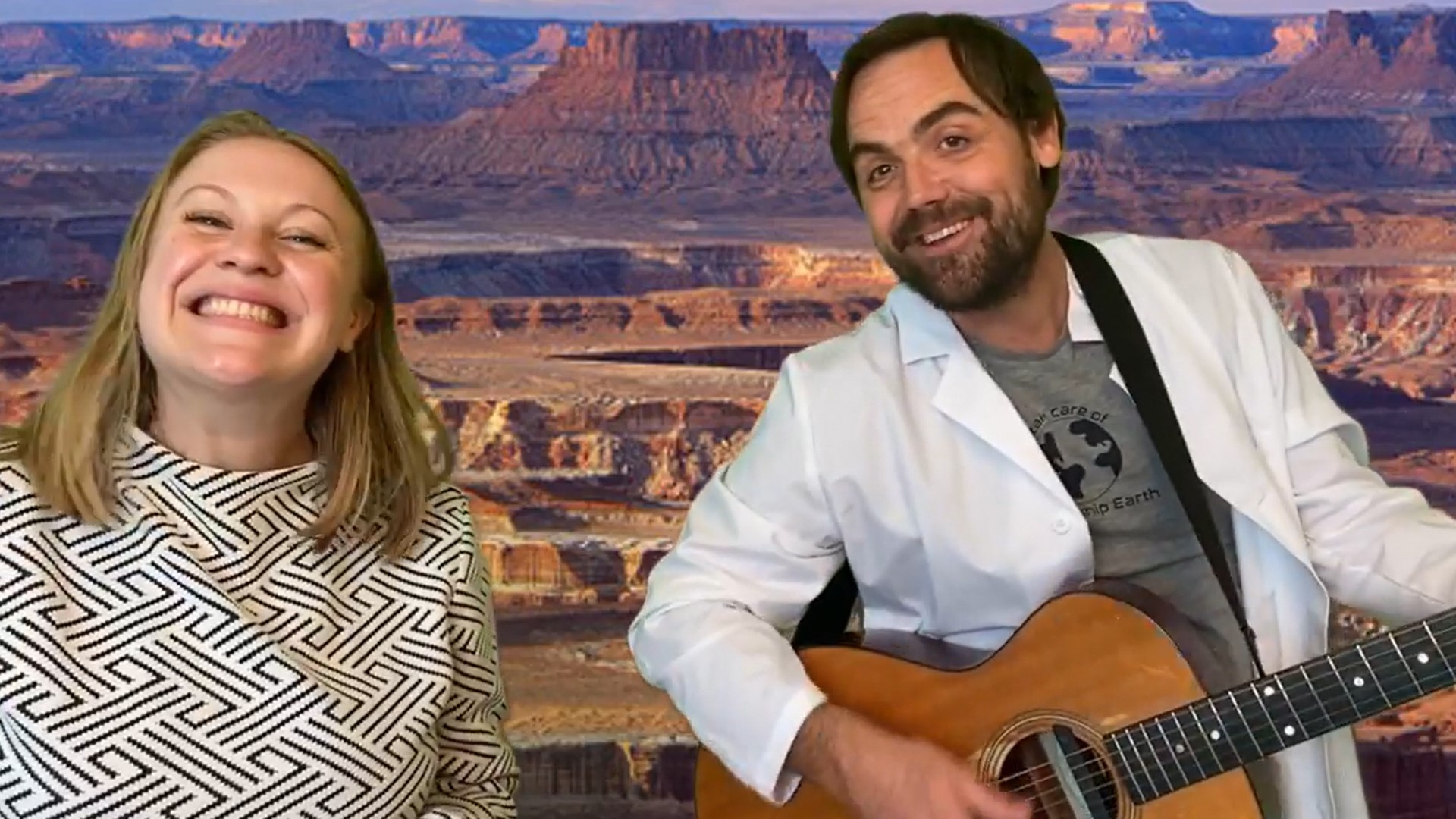 Mikey Gervais and Kaylee Colee stream 3 videos a week teaching kids through music