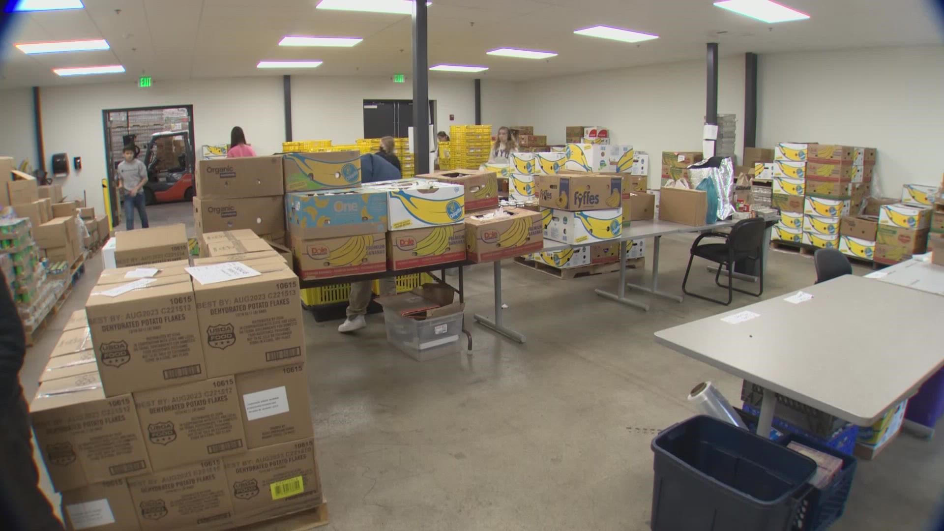 Food banks rely on end of the year donations to keep families fed all year long.