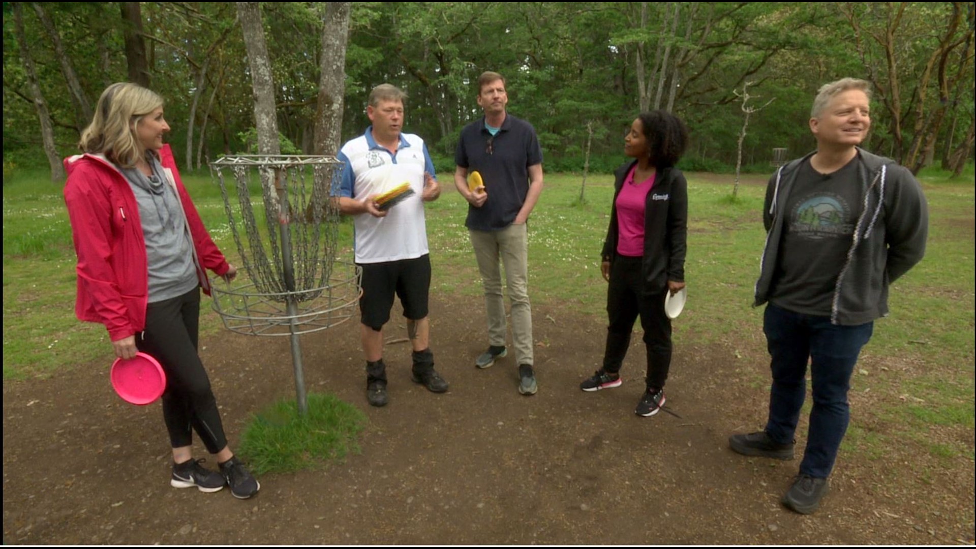 Watch Team Evening try out the growing sport at Fort Steilacoom Disc Park in Lakewood! #k5evening