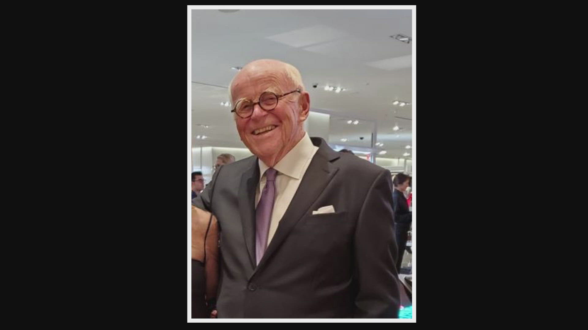 The retail executive died "comfortably at his home" on Saturday, his loved ones said, with his wife by his side.