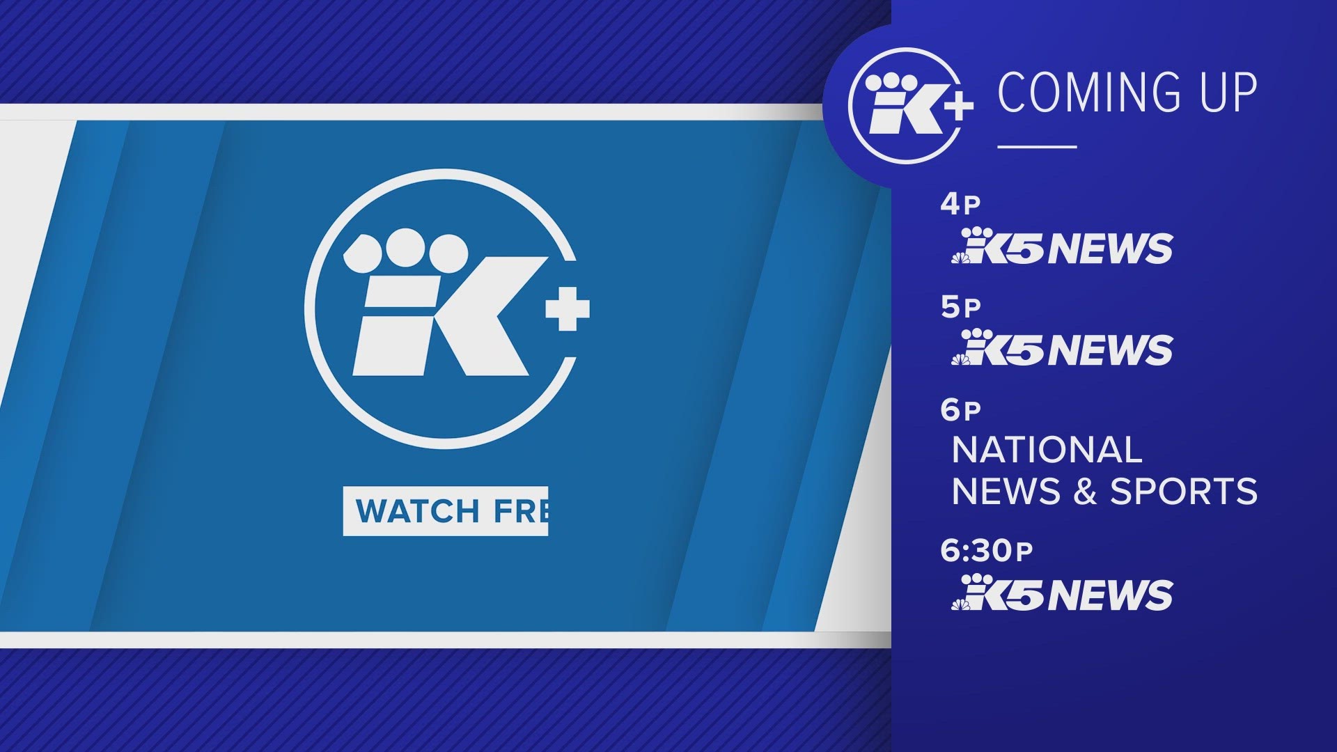 Here's what's coming up at 4 p.m. on KING 5+.