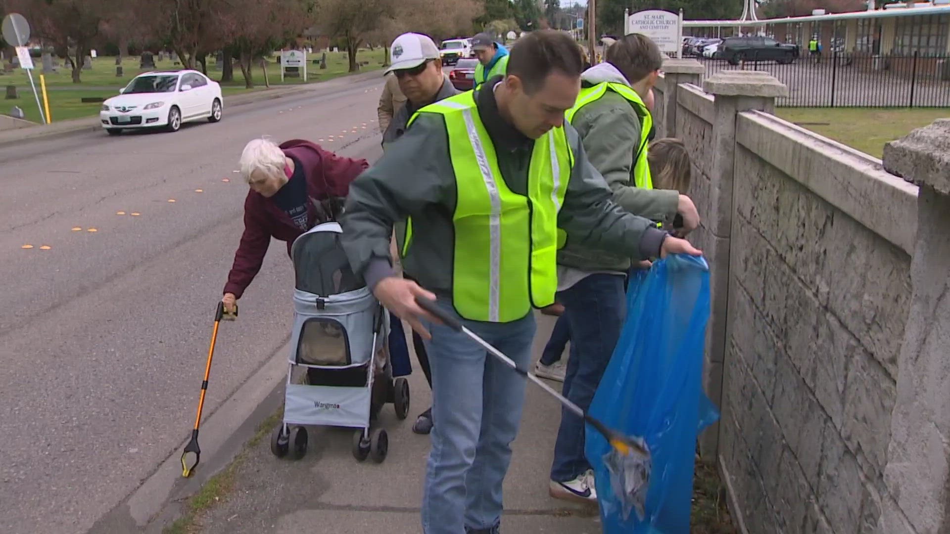 Toni Kief, 74, is helping support the city's struggling anti-litter efforts.