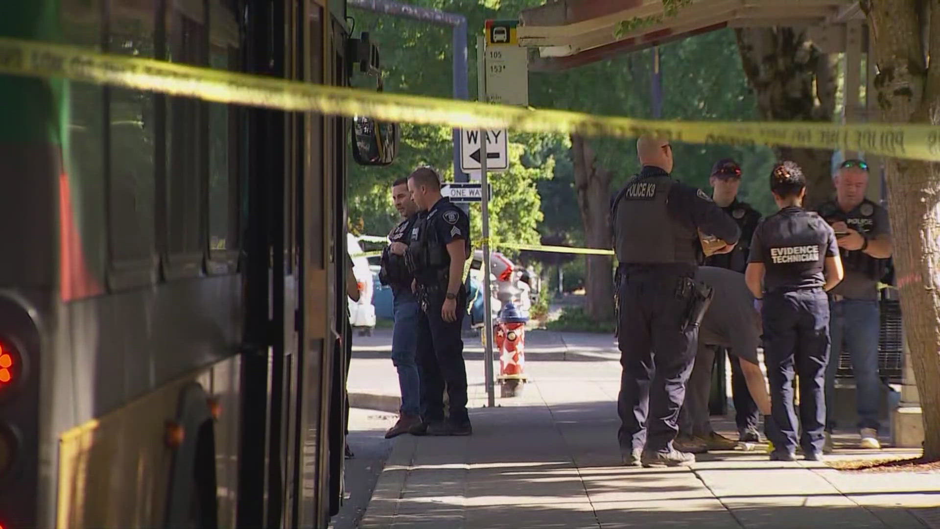 The victim was taken to the hospital in critical condition.