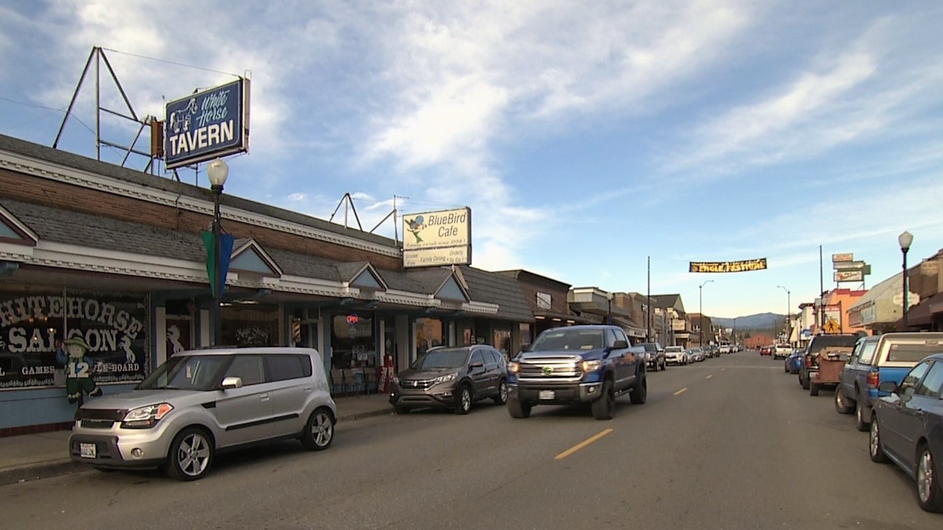 Olympic Avenue is lined with small, locally-owned businesses