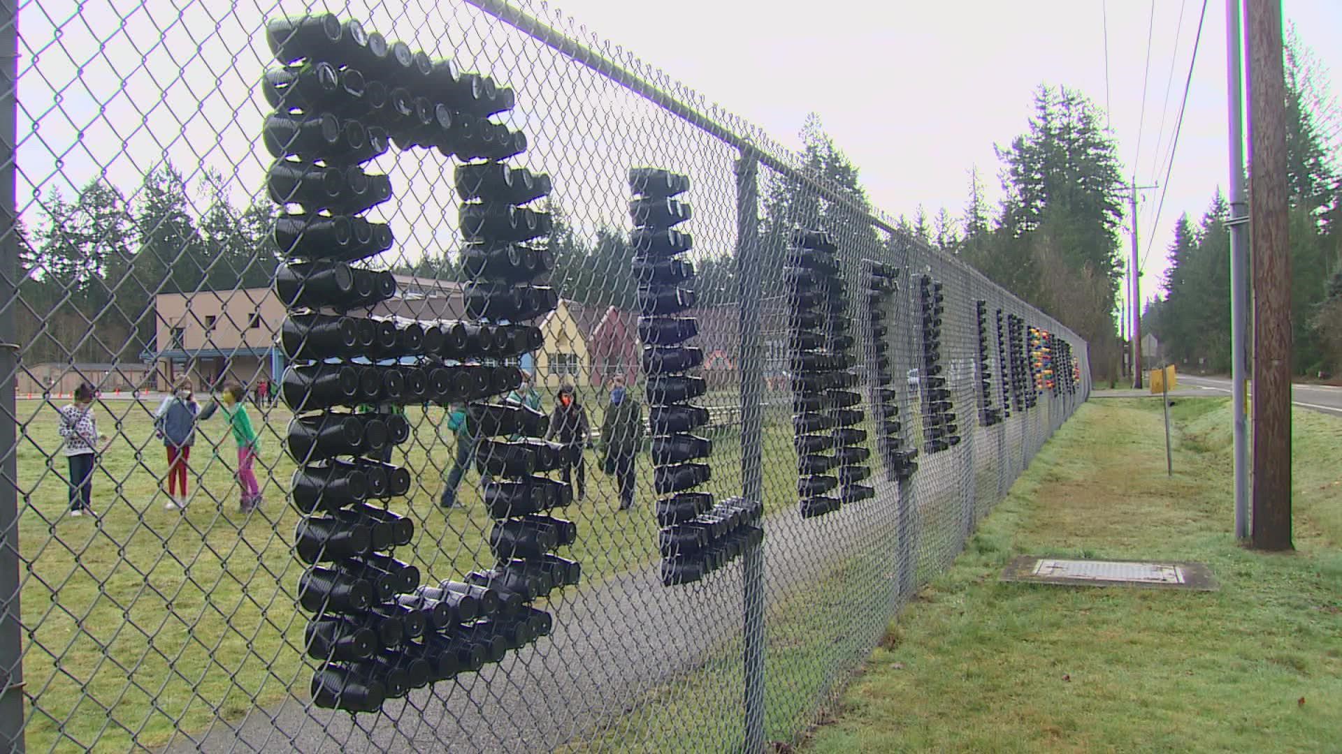 The readerboard display on the school's front fence has been vandalized more than half a dozen times in February 2021 and February 2022.