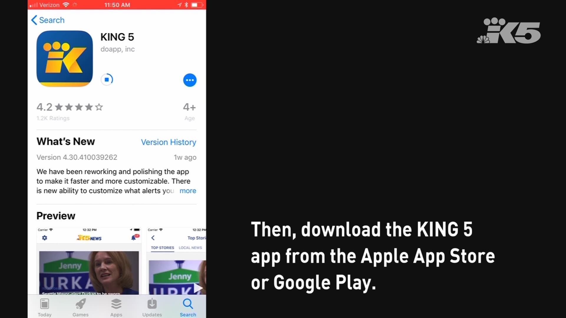 Get the news you want with KING 5's custom app notifications