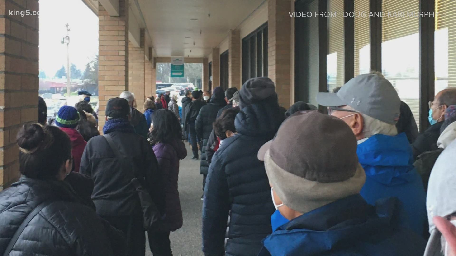 Some said they waited for hours in line at a Federal Way vaccine clinic, only to be turned away.