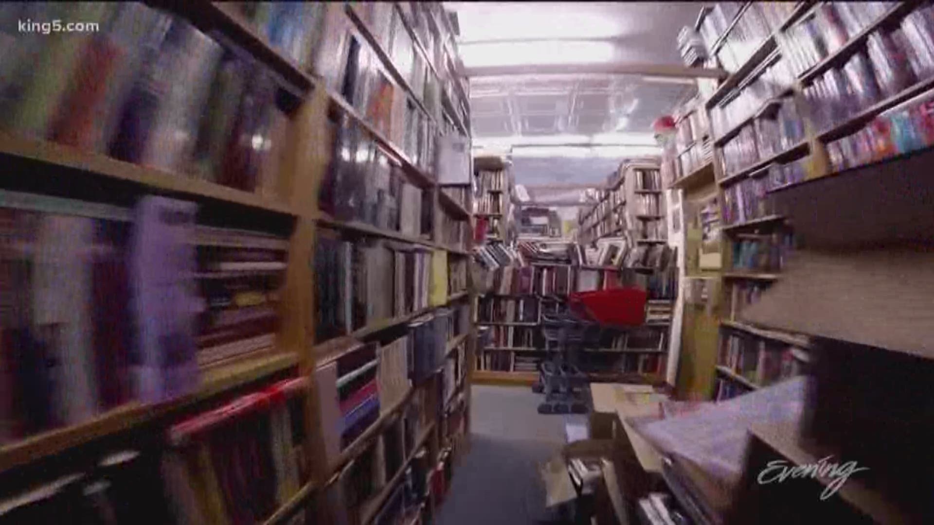 Tacoma Book Center has half a million books for sale on its crowded shelves.