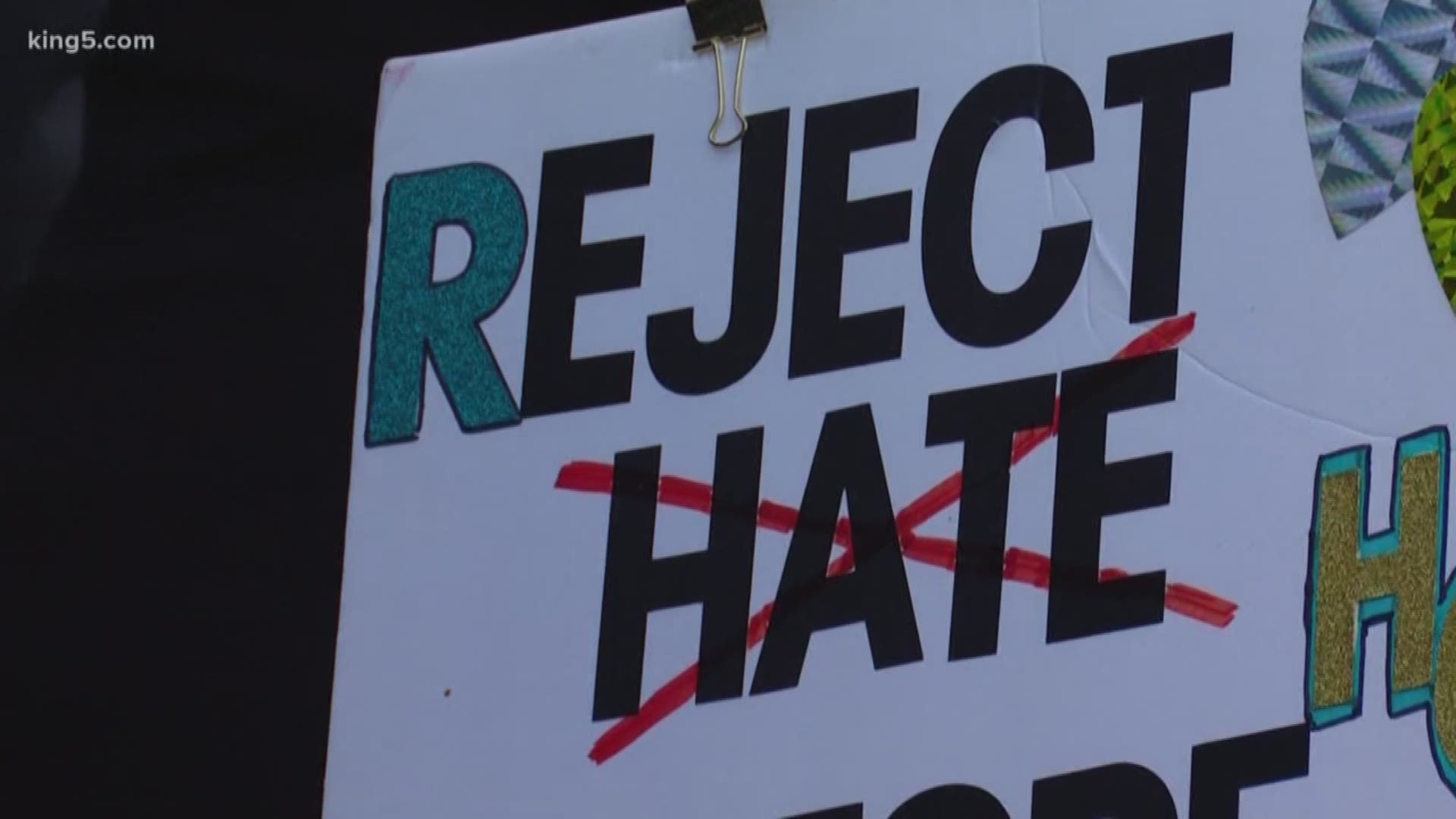 Lake Stevens community members assembled to voice their concerns about the rumored monthly meeting of "Proud Boys" members at a local restaurant.