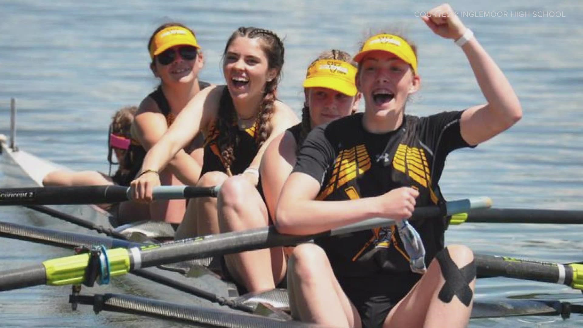 The U17 girls four with coxswain team from Inglemoor High School will compete at the U.S. Rowing Youth National Championships in Sarasota, Florida.