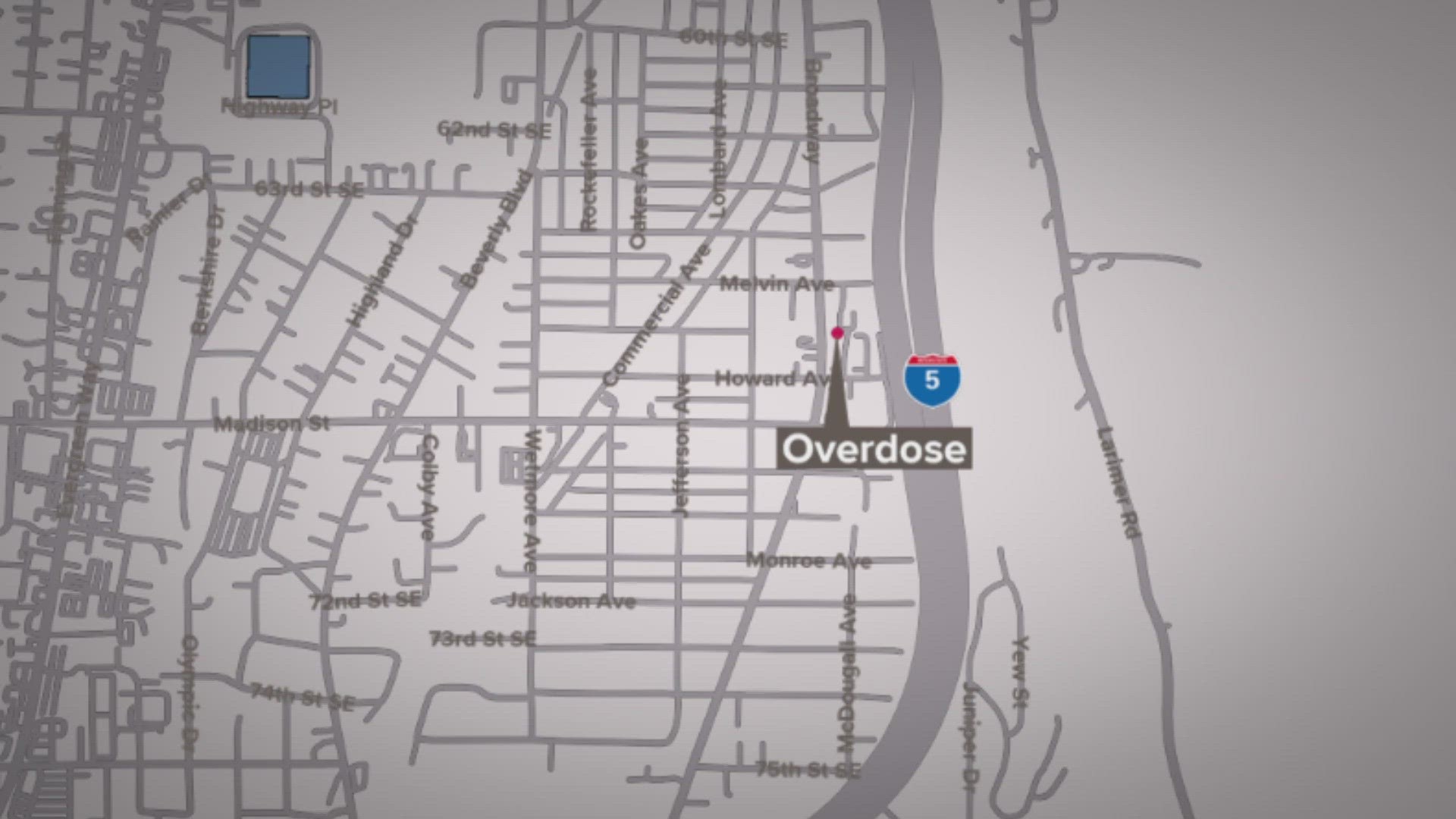 A 2-year-old child was hospitalized after overdosing on fentanyl in Everett on Sunday afternoon.