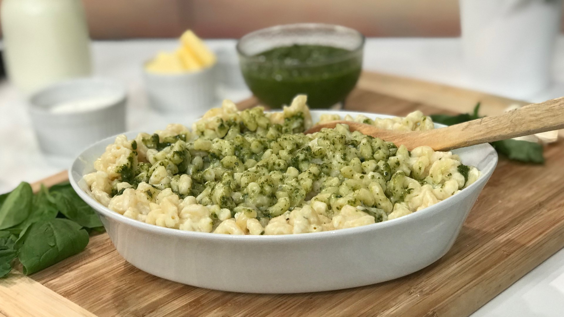 This easy "gourmet" Mac and Cheese recipe from Maria Lichty's Two Peas & Their Pod Cookbook takes just as little time as the boxed kind to make.