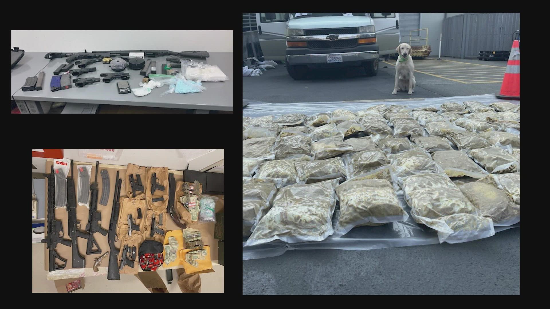 The arrests in Washington and California followed six arrests in September. The suspects are connected to three drug trafficking groups.